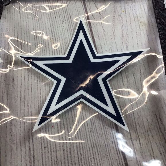 Dallas Cowboys, Clear Lanyard/Ticket Bag With Zipper - Picture 7 of 12
